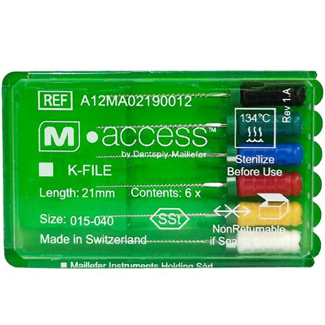 Dentsply M-Access K-Files 25mm (Hand Use)