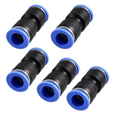RANDWICK 5 Pcs Air Piping 10mm to 10mm Straight One Touch Fittings ...