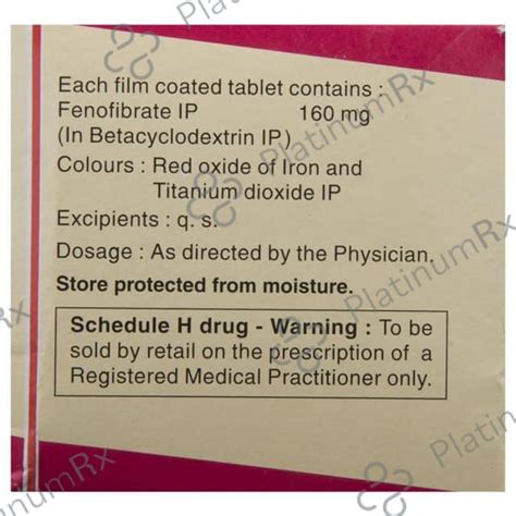 Lipicard 160mg Tablet 10s | Uses, Price & Substitutes