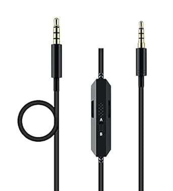 G633 Cable Replacement G933 Headset Audio AUX Cord with Mic Inline Mute ...