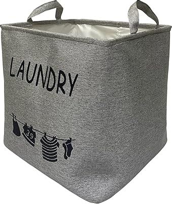 HOKIPO® Laundry Basket 54-Litre Natural Moisture-Resistant Jute Laundry ...