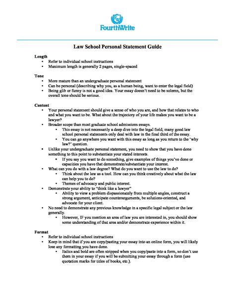 Law School Personal Statement Guide | Expert Admissions Essay ...