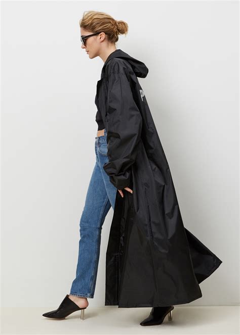 Womens Long Hooded Raincoat at Emma Sparks blog