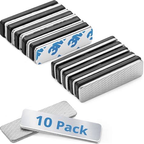 EcoEarth Adhesive Two-Piece Design Name Tag Magnets (10 Badge Holder ...