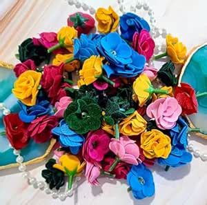 Buy VRB DecTM 50pcs Artificial Flowers Combo Mix Silk Flowers Dahlia ...
