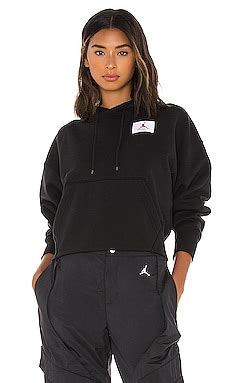 Jordan Flight Fleece Hoodie in Black | REVOLVE