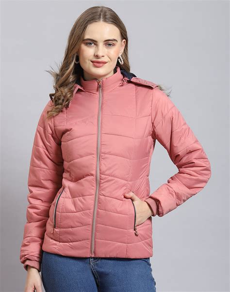 Buy Women Pink Solid Hooded Full Sleeve Heating Jacket Online in India ...