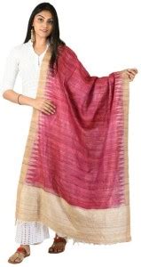 TRIBES INDIA Silk Blend Woven Women Dupatta - Buy TRIBES INDIA Silk ...