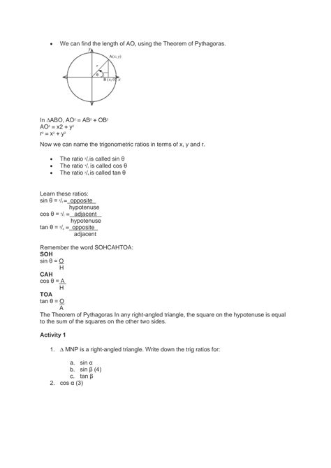 Trigonometric Functions Grade 12 的图像结果