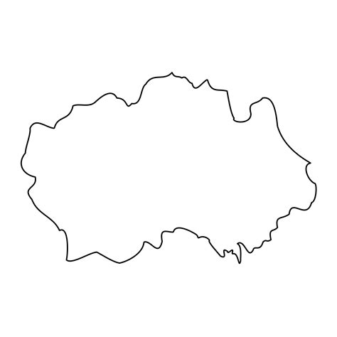 County Durham map, administrative county of England. Vector ...