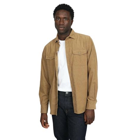 James Harper Cotton Corduroy L/S Shirt - Yarads Menswear