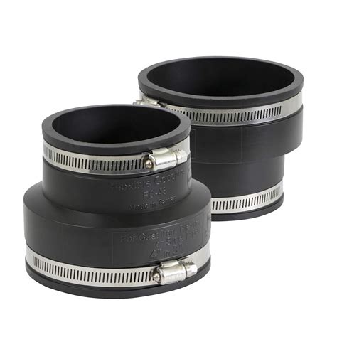 EVERCONNECT 4836x2 Flexible Pvc Reducing Coupling with Stainless Steel ...