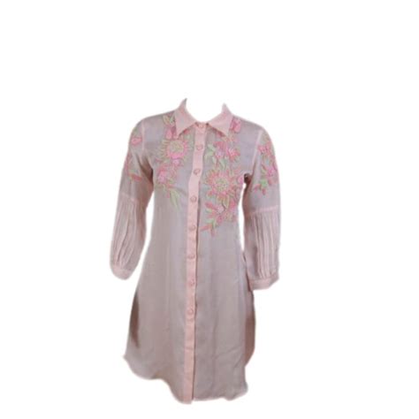 Buy Avy's label Women Organza Shirt & Applique Maggam Work Dress ...
