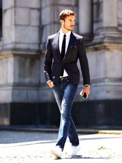 Business Casual Jeans Men