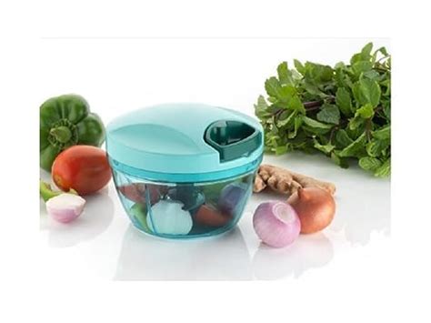 Absolute Craft mini vegetable kitchen chopper 3 blade hand string ...