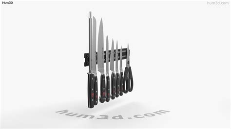 360 view of Wusthof Classic Knife Magnetic Holder 3D model - 3DModels store