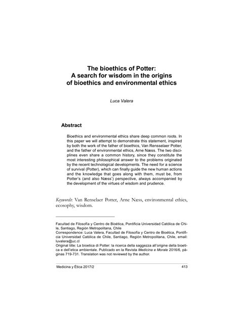 Image result for Bioethics Potter