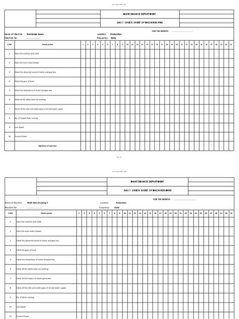 Image result for Copy Machine Check Sheet