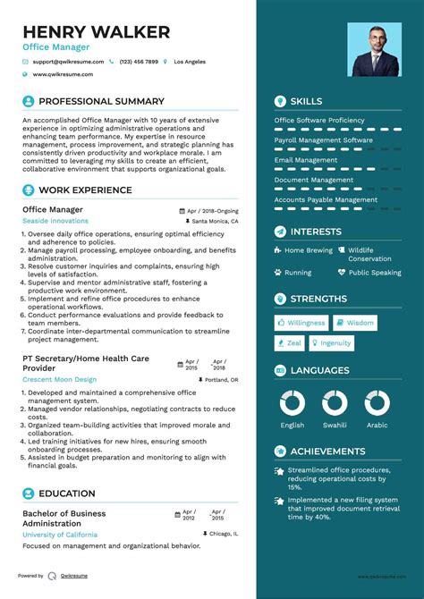 10+ Office Manager Resume Samples & Templates for 2025