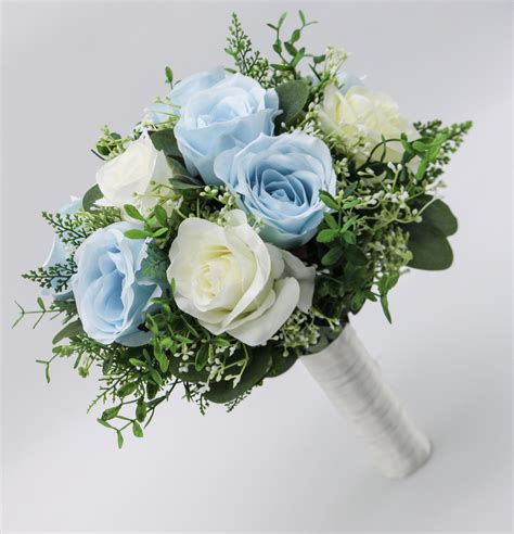 Light Blue Flowers Bouquet
