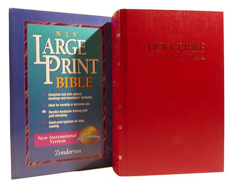 NIV LARGE PRINT BIBLE New International Version | Bible | Large Print ...