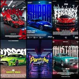 Livizy Paper Super Car Posters & Bike Posters For Wall Hostel Boys Room ...