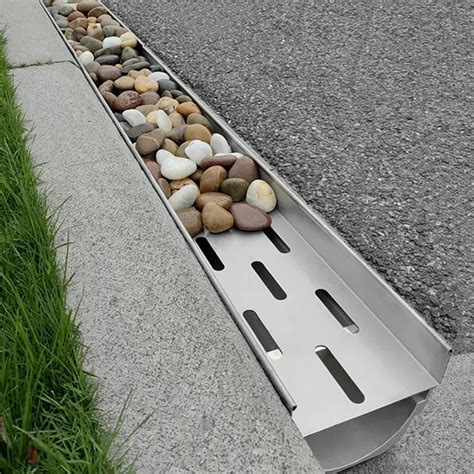 Amazon.com: LSMKKA Channel Drains for Paver Patio, 6 8 Inches Wide Pool ...