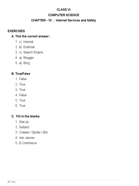 Internet Services Computer Class 10 的图像结果