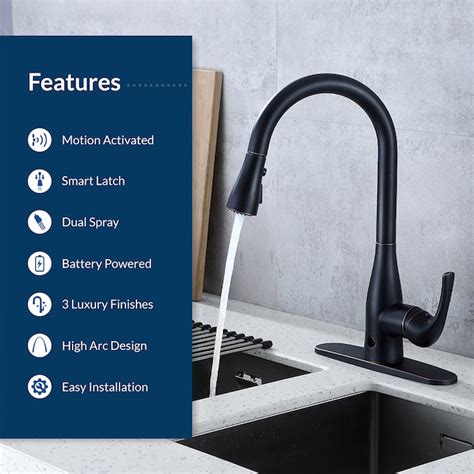FLOW Chrome Single Handle Pull-down Kitchen Faucet with Sprayer (Deck ...