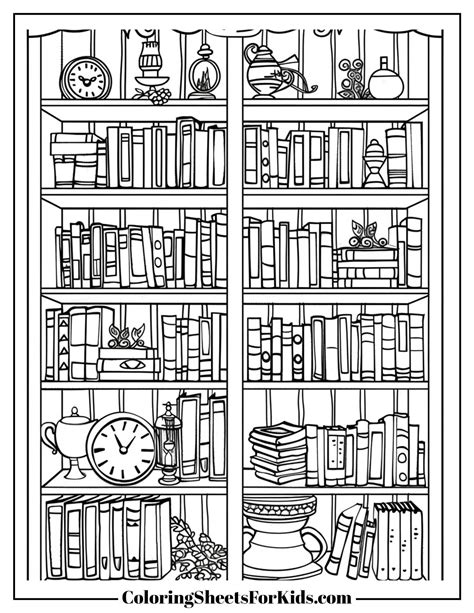 Library Coloring Pages (Free PDF Printables) - Coloring Sheets For Kids