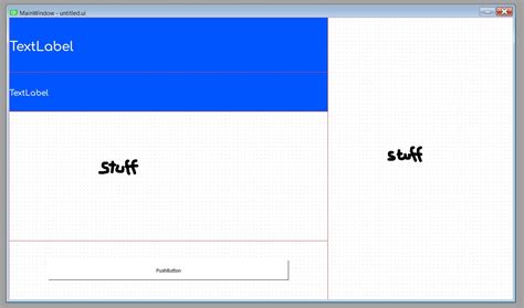 PyQt5 Designer Layout 的图像结果