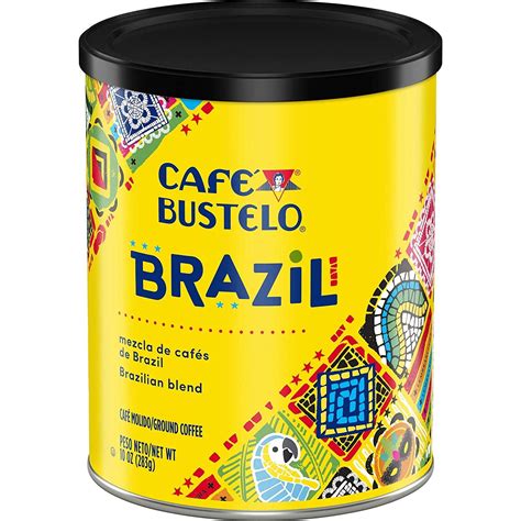Cafe Bustelo Brazilian Espresso Ground Coffee, Dark Roast, 10-Ounce Can ...