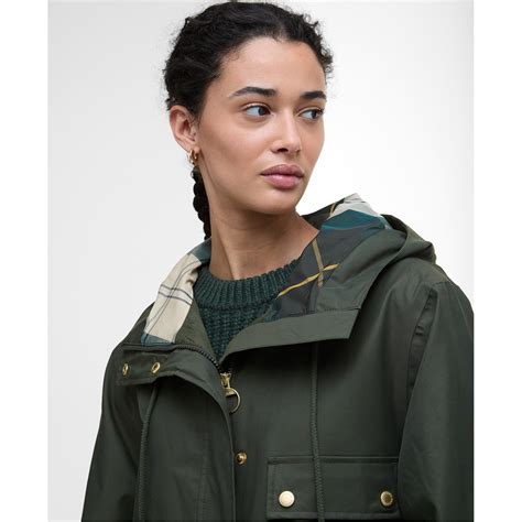 Barbour | Women's Arla Waterproof Hooded Long Sleeve Rain Anorak ...