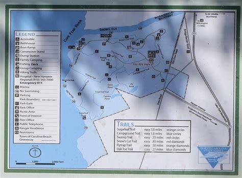 Carolina Beach State Park Map | Beach Map