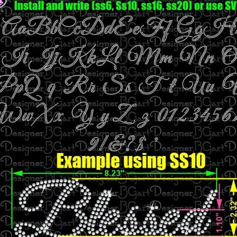 Elegant 2 Fancy/script Fonts Alphabet Rhinestone Letters - Etsy