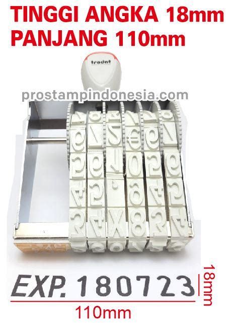 Jual Stempel Angka Trodat Penanda Kode Produksi Ukuran Jumbo - 18mm ...