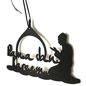 LICHTS Black Eid Mubarak Hanging Decorations Half Round Shape with ...