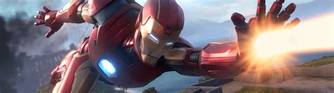 Download Marvel's Ironman Shooting 5120 x 1440 Wallpaper | Wallpapers.com