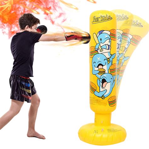 Harlier Punching Bag for Kids, 47.2'' Free Standing Boxing Bag ...