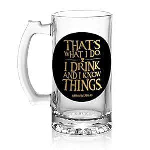 Buy Aswhole Ideas I Drink/GOT Beer Mug,500ML Online at Low Prices in ...