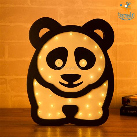 Panda Wooden LED Lamp– Bigsmall.in