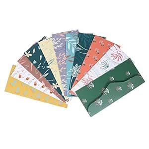 12pcs Creative Cash Envelopes Assorted Money Saving System Retro Budget ...