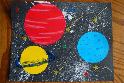 Art project for space theme | Preschool: SPRING | Planet crafts, Space ...