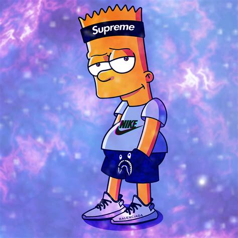 [100+] Supreme Bart Simpson Wallpapers | Wallpapers.com