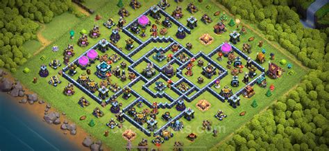 Base TH13 with Link Max Levels - Town Hall Level 13 Base Copy - (#100)