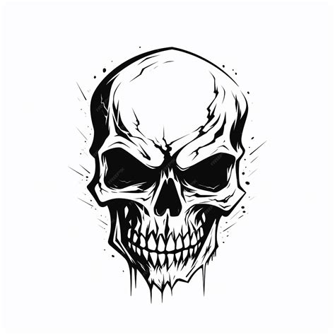 Premium AI Image | Warning styrofoam skull illustration plastic ...