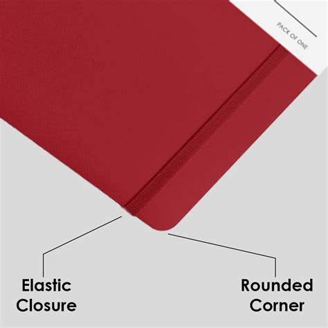Shop myPAPERCLIP Executive Series Soft Cover Red Small Squared Notebook ...