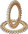 Ratnavali Jewels American Diamond Studded Gold Plated Traditional White ...