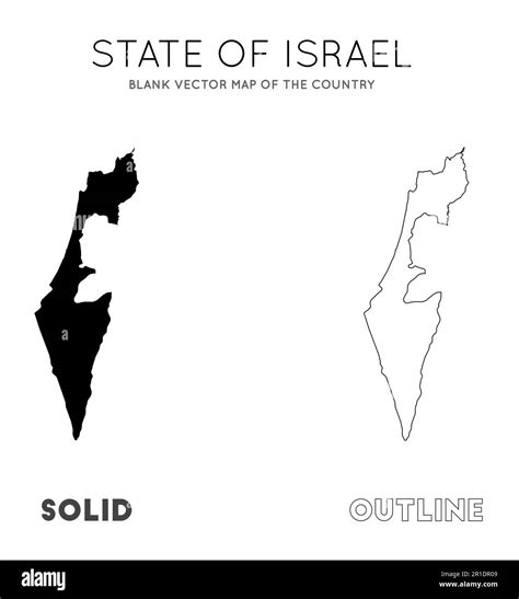 Blank Map Of Israel Israel Outline Map