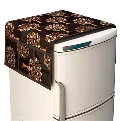 BHANSAZ Fridge Top Cover With 6 Utility Side Pockets Single Door ...